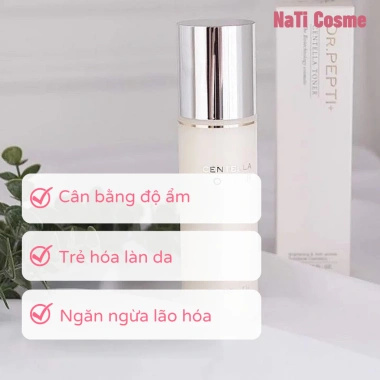 Nước hoa hồng Dr.Pepti Centella Toner 180ml - Rau má, cấp ẩm, trẻ hóa da - 335k