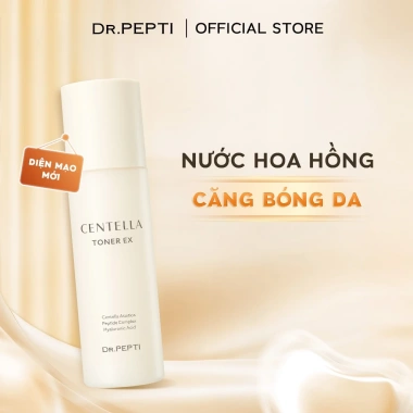 Nước Hoa Hồng Dr.Pepti Centella Toner Ex 180ml - Cấp ẩm, Da Căng Bóng, Giá 95k