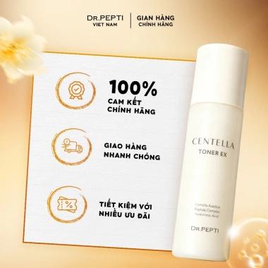 Nước Hoa Hồng Dr.Pepti Centella Toner Ex 180ml - Cấp ẩm, Da Căng Bóng, Giá 95k 8 Nước Hoa Hồng Dr.Pepti Centella Toner Ex 180ml - Cấp ẩm, Da Căng Bóng, Giá 95k 8