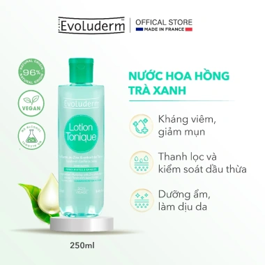 Nước hoa hồng Evoluderm 250ml Dưỡng ẩm, se khít lỗ chân lông, da mềm mịn, giảm 22%