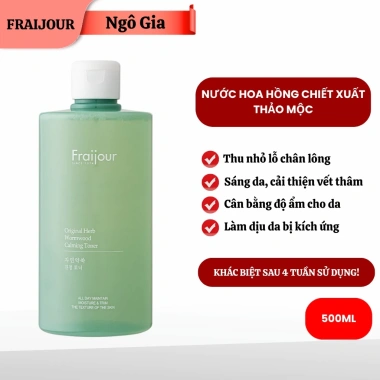 Nước Hoa Hồng Fraijour 500ml Chiết Xuất Thảo Mộc Wormwood Toner Dịu Nhẹ Dưỡng ẩm - 248.000đ