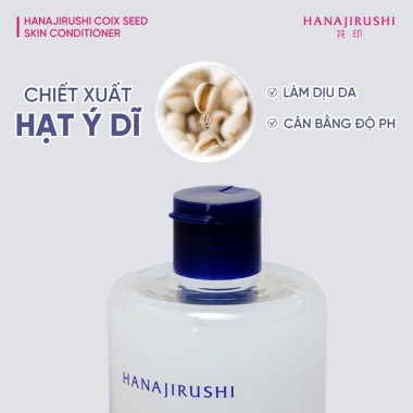 Nước Hoa Hồng HATOMUGI Trắng Da, Giảm Viêm, Dưỡng ẩm 500ml COIX SEED Conditioner