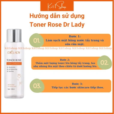 Nước hoa hồng Keepshop Toner Rose Dr Lady - Khít lỗ chân lông cân ẩm chống lão ngừa mụn - 196.000₫ 4