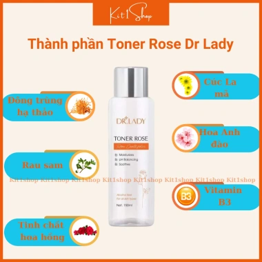 Nước hoa hồng Keepshop Toner Rose Dr Lady - Khít lỗ chân lông cân ẩm chống lão ngừa mụn - 196.000₫ 5