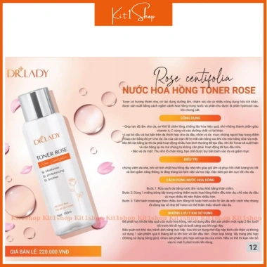 Nước hoa hồng Keepshop Toner Rose Dr Lady - Khít lỗ chân lông cân ẩm chống lão ngừa mụn - 196.000₫ 6