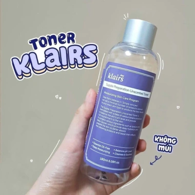 Nước Hoa Hồng Không Mùi Dear Klairs Supple Preparation Toner 180ml Giá 371k Giảm còn 290k