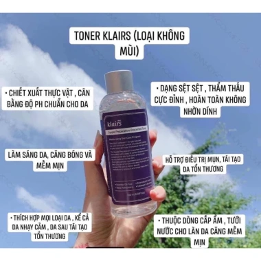 Nước hoa hồng không mùi Klairs Preparation 180ml - Dưỡng ẩm mềm da, giảm giá 259k