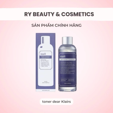Nước Hoa Hồng Không Mùi Klairs Supple Preparation – Toner Dưỡng ẩm, mềm da, chỉ 250k