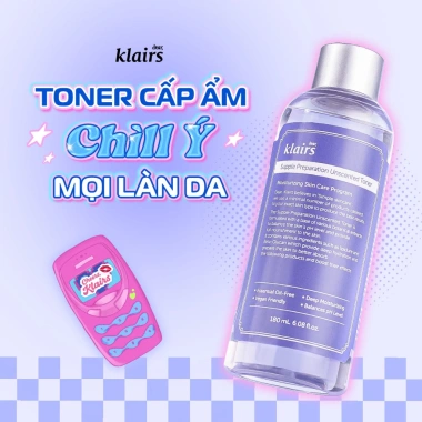 Nước Hoa Hồng Klairs Da Nhạy Cảm Dear Toner Supple Preparation 180ml - 219.000₫