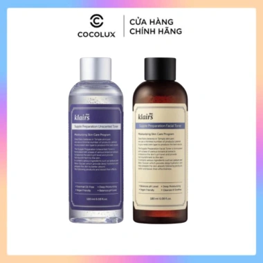 Nước hoa hồng Klairs Supple Preparation Toner 180ml có mùi Dưỡng ẩm, da mềm, giá 235.000₫
