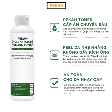 Nước hoa hồng PEKAH Toner 250ml – Da mụn sạch, lỗ chân lông thu nhỏ, 199.000₫ 4 Nước hoa hồng PEKAH Toner 250ml – Da mụn sạch, lỗ chân lông thu nhỏ, 199.000₫ 4