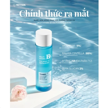 Nước hoa hồng Pretty Skin Multi Hydra B5 205ml - Toner dưỡng ẩm, làm dịu, sửa chữa da, giảm giá 445.000₫ 4
