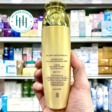 Nước hoa hồng Queenie Nutri Collagen Whitening Toner 150ml Cấp ẩm làm trắng bổ sung collagen giảm giá 310.000 VND