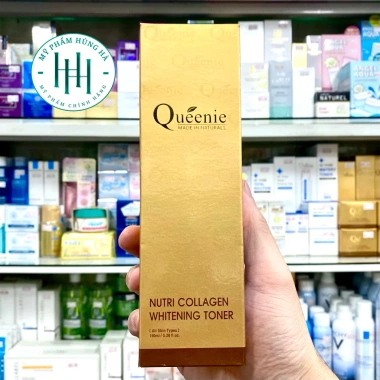 Nước hoa hồng Queenie Nutri Collagen Whitening Toner 150ml Cấp ẩm làm trắng bổ sung collagen giảm giá 310.000 VND