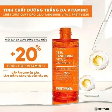 Nước Hoa Hồng Quýt The Pure Jeju Tangerine Vita C Toner 250ml – Dưỡng ẩm, sáng da, giá 340.000₫