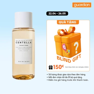 Nước hoa hồng Rau Má SKIN1.004 210ml - Toner Centella Madagascar, phục hồi và tái tạo da, giảm giá 329k