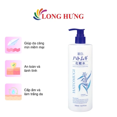 Nước hoa hồng Reihaku Kumano Hatomugi 500ml – Dưỡng ẩm, làm sáng da, chỉ 139.000 VND