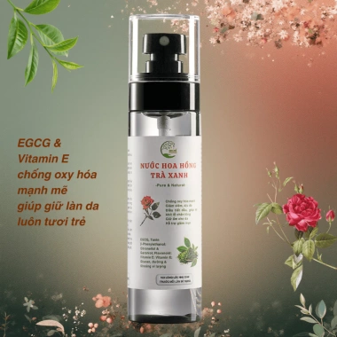 Nước hoa hồng trà xanh EGCG 98k Dưỡng da mịn màng, chống oxy hoá, 98.000đ