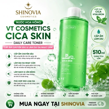 Nước Hoa Hồng VT Cosmetics CICA 510ml - Cấp ẩm sâu, dịu da nhạy cảm, chỉ 319k