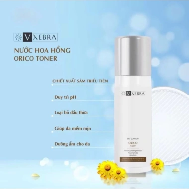 Nước Hoa Hồng VXEBRA Orico Toner 120ml - Dưỡng ẩm sâu, chống lão hóa, giá 390.000 VND 3 Nước Hoa Hồng VXEBRA Orico Toner 120ml - Dưỡng ẩm sâu, chống lão hóa, giá 390.000 VND 3