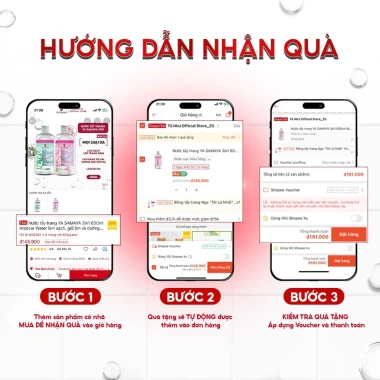 Nước hoa hồng YA SAMAYA 400ml Toner 3in1 Hyaluronic 10% Huyết thanh - 105.000đ 4 Nước hoa hồng YA SAMAYA 400ml Toner 3in1 Hyaluronic 10% Huyết thanh - 105.000đ 4