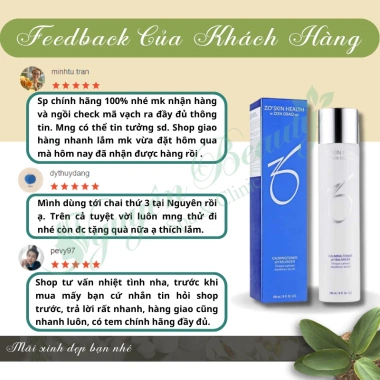 Nước hoa hồng Zo Calming Toner 180ml Cấp ẩm, thu nhỏ lỗ chân lông, chỉ 1.090.000đ 5