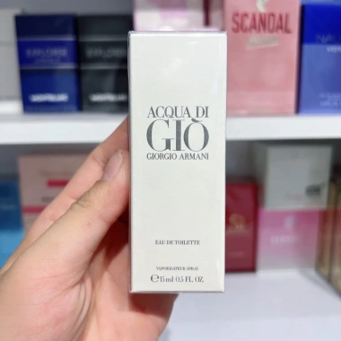 Nước hoa mini nam Acqua di Giò Pour Homme 15ml - Dạng xịt, hương nam tính, 515.000₫