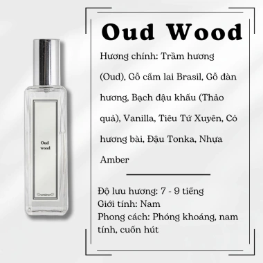 Nước hoa mini Oud Wood LEONA Unisex 5-20ml - Trầm hương chính hãng, giảm giá 202k