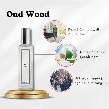 Nước hoa mini Oud Wood LEONA Unisex 5-20ml - Trầm hương chính hãng, giảm giá 202k