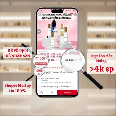 Nước hoa mini thơm lâu hơn 10h cho nữ, giá ưu đãi 76.436đ - Đầu xuân rạng rỡ