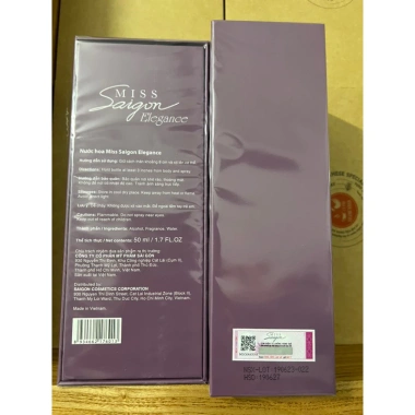 Nước hoa Miss Sài Gòn ELegance N1 Tím 50ml - Hương quyến rũ, giảm 22% chỉ 650k