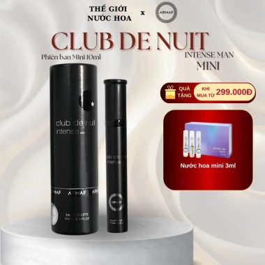 Nước Hoa Nam Armaf Club De Nuit Intense Man Mini 10ml - Nam tính, Cuốn hút, Giá 179.000₫