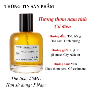 Nước hoa nam cao cấp hương gỗ nam tính cổ điển 50ml - Giá chỉ 89.000₫