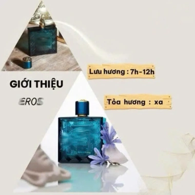 Nước hoa nam E/R.O.S.S HOT 100ml - Dầu thơm cao cấp, thiết kế sang trọng, lưu hương tốt, lịch lãm hiện đại, vip - 185.000 VND