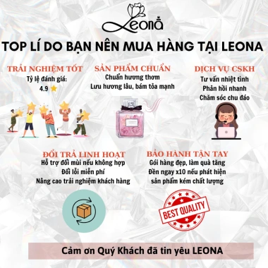 Nước hoa nam nữ Santal 33 10ml - Hương sang trọng, gợi cảm, tinh tế Flora Perfum 140.000 VND 5 Nước hoa nam nữ Santal 33 10ml - Hương sang trọng, gợi cảm, tinh tế Flora Perfum 140.000 VND 5