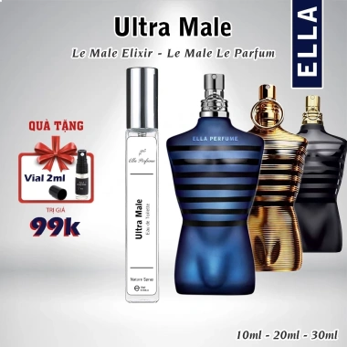Nước hoa nam Ultra Male Le Male Elixir 10-30ml - Nam tính, gợi cảm, chỉ 135k