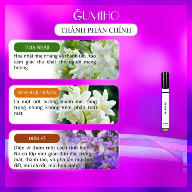 Nước Hoa Nữ Bloom Hồng Đỏ Tím - Hương Jasmine Flora 2.012, Vườn Hoa Thơm Ngát, Giá 65.000đ
