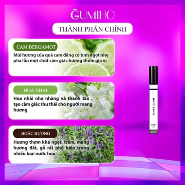 Nước Hoa Nữ Bloom Hồng Đỏ Tím - Hương Jasmine Flora 2.012, Vườn Hoa Thơm Ngát, Giá 65.000đ