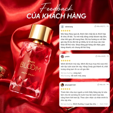 Nước hoa nữ CINDY BLOOM Sexy Rexy 50ml Hương gợi cảm nóng bỏng giảm giá 266k 6