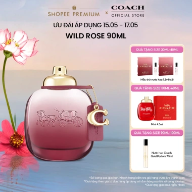 Nước hoa nữ Coach Wild Rose EDP 90ml - Hương hồng hoang dã sang trọng, giảm giá 18% chỉ 3.2 triệu