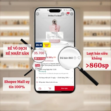 Nước hoa nữ Delina Exclusif chính hãng 10ml - Kiêu kỳ tiểu thư, giá 35.700đ 6 Nước hoa nữ Delina Exclusif chính hãng 10ml - Kiêu kỳ tiểu thư, giá 35.700đ 6