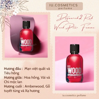 Nước hoa nữ DSQUARED2 Wood Pour Femme 100ml EDT/EDP - Nồng nàn, quý phái - Giá chỉ 908.500₫ tại iu.cosmetics 5 Nước hoa nữ DSQUARED2 Wood Pour Femme 100ml EDT/EDP - Nồng nàn, quý phái - Giá chỉ 908.500₫ tại iu.cosmetics 5