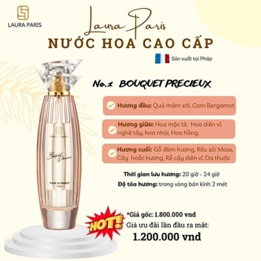 Nước hoa nữ Laura Sunshine Bouquet Precieux 100ml - Giá ưu đãi 1.2 triệu 2