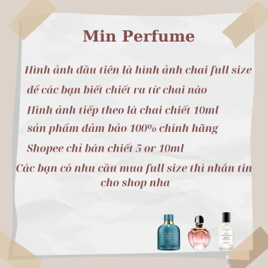 Nước hoa nữ mini thời thượng 2ml-5ml-10ml, giá chỉ 150.000đ, ưu đãi cực sốc