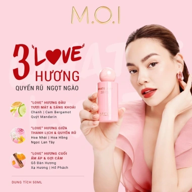 Nước hoa nữ M.O.I What Is Love EDP 50ml phiên bản giới hạn - Giá 899k, Tặng quà