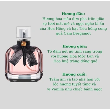 Nước Hoa Nữ Mon Paris 100ml Mùi Ngọt Sang Trọng, Lưu Hương 12h, Giá 145k