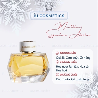 Nước hoa nữ Mont Blanc Signature EDP 90ml - Hương nhẹ nhàng, quyến rũ - 850.000 VND 7 Nước hoa nữ Mont Blanc Signature EDP 90ml - Hương nhẹ nhàng, quyến rũ - 850.000 VND 7