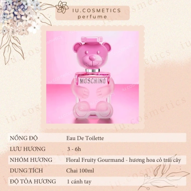 Nước Hoa Nữ Moschino Toy 2 EDP 100ml - Hương Gấu Hồng Ngọt Ngào, Mê Hoặc - Giá Ưu Đãi 780.290₫