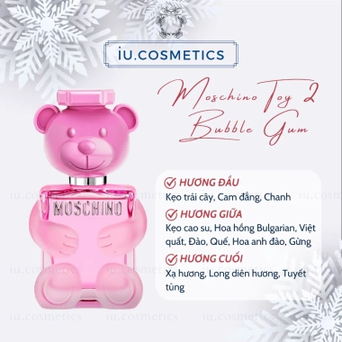 Nước Hoa Nữ Moschino Toy 2 EDP 100ml - Hương Gấu Hồng Ngọt Ngào, Mê Hoặc - Giá Ưu Đãi 780.290₫