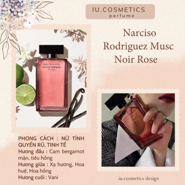 Nước hoa nữ Musc Noir Rose EDP 100ml - Dầu thơm xạ hương hoa hồng quyến rũ - iu.cosmetics 2 Nước hoa nữ Musc Noir Rose EDP 100ml - Dầu thơm xạ hương hoa hồng quyến rũ - iu.cosmetics 2